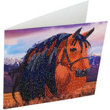 Crystal Art Card Kit 18x18cm - Horse