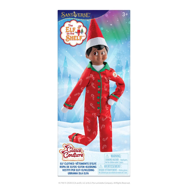 The Elf on the Shelf Claus Couture Satin 2-Piece Button-Down PJs