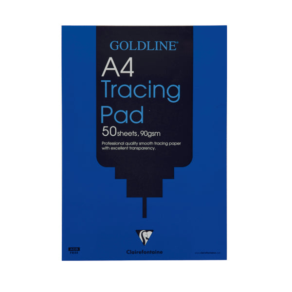 Clairefontaine Goldline Professional Tracing Pad 90gsm A4 50 Sheets GPT1A4