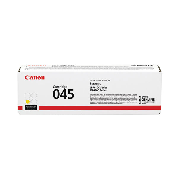 Canon 045Y Toner Cartridge Yellow 1239C002