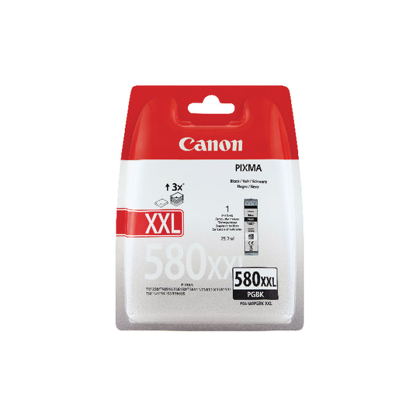 Canon PGI-580XXL Inkjet Cartridge Extra High Yield Pigment Black 1970C001