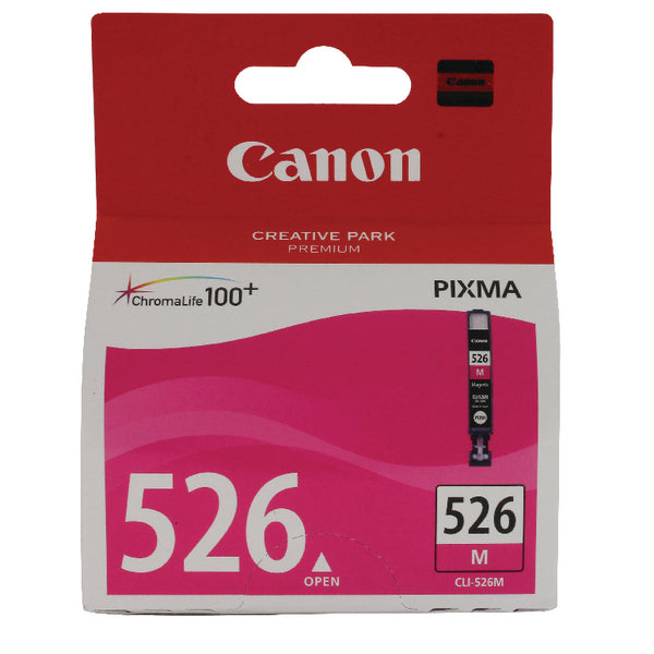 Canon CLI-526M Magenta Inkjet Cartridge (Capacity: 495 pages) 4542B001