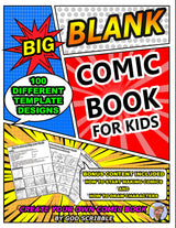 Big Blank Comic Book For Kids
