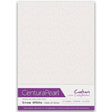 Centura Pearl Single A4 Card 10 Pack - Snow White Hint of Silver