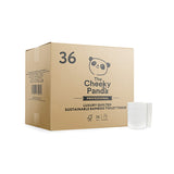 Cheeky Panda Professional 3-Ply Bamboo Toilet Tissue Rolls Quilted 160 Sheet (Pack of 36) LQTOILT36