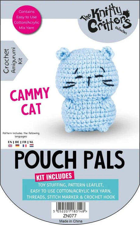 Knitty Critters Pouch Pals - Cammy Cat