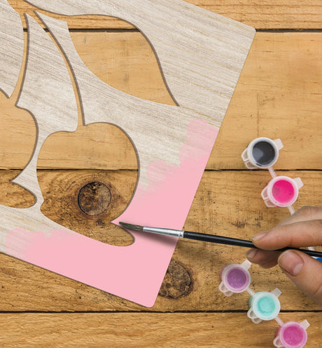 Splat Planet Wood Art Kit - Cherry Pop
