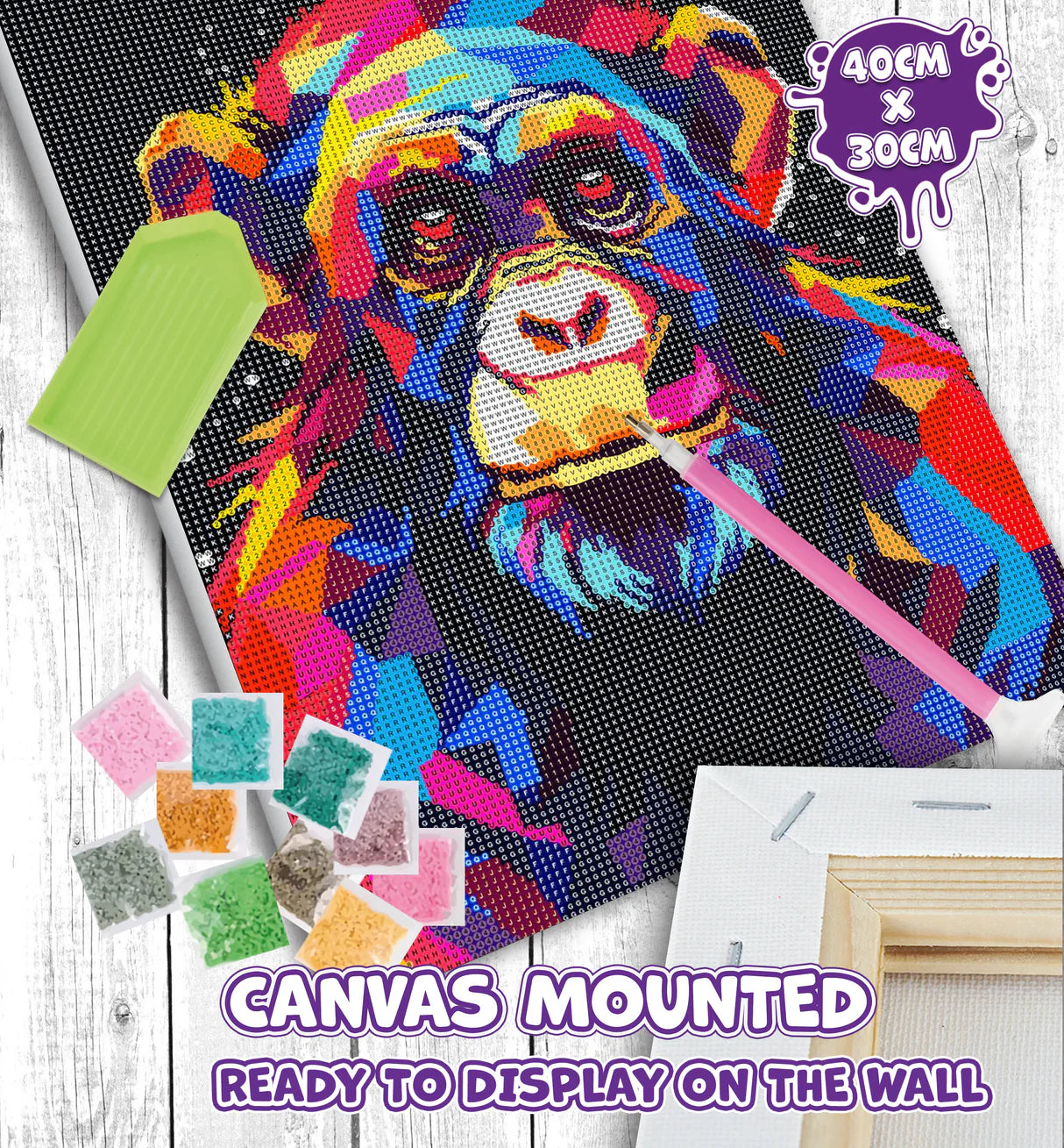 Diamond Art Set - Chimpanzee