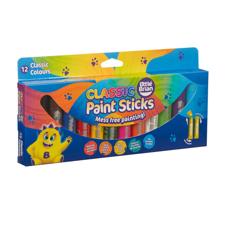 Little Brian Paint Sticks Classic Colours (Pack of 12)