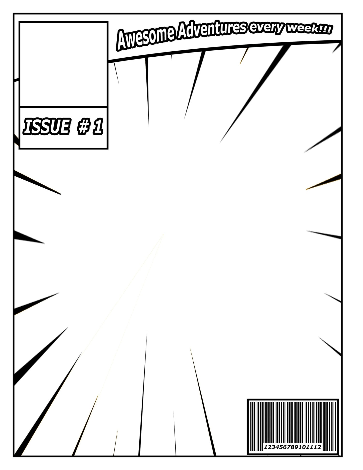 Big Blank Comic Book For Kids