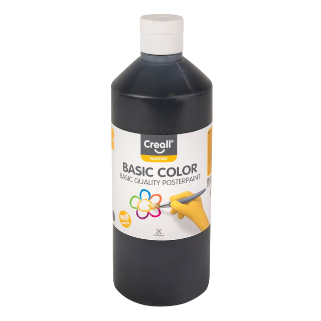 Creall Basic Colour Poster Paint 500ml - Black