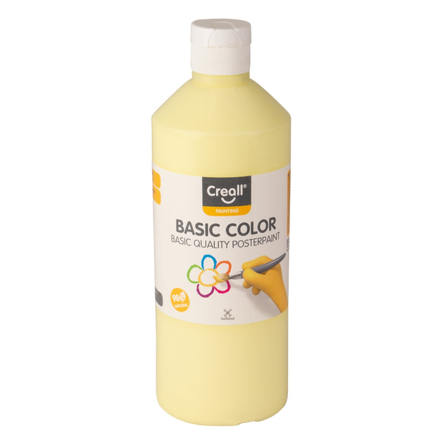 Creall Basic Colour Poster Paint 500ml - Pastel Yellow