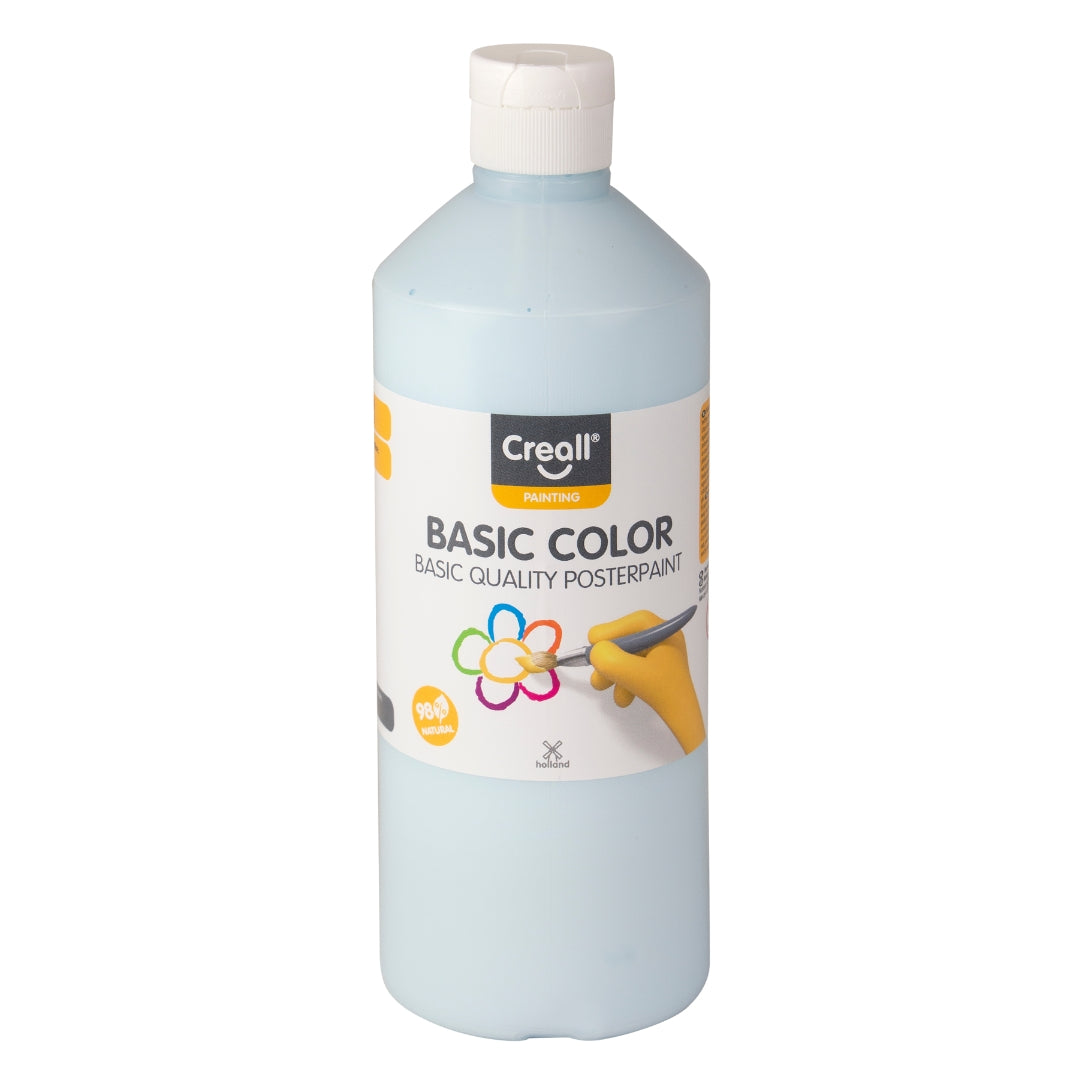 Basic Blue Paint Creall Basic Colour Poster Paint 500ml - Pastel Blue – Art & Hobby