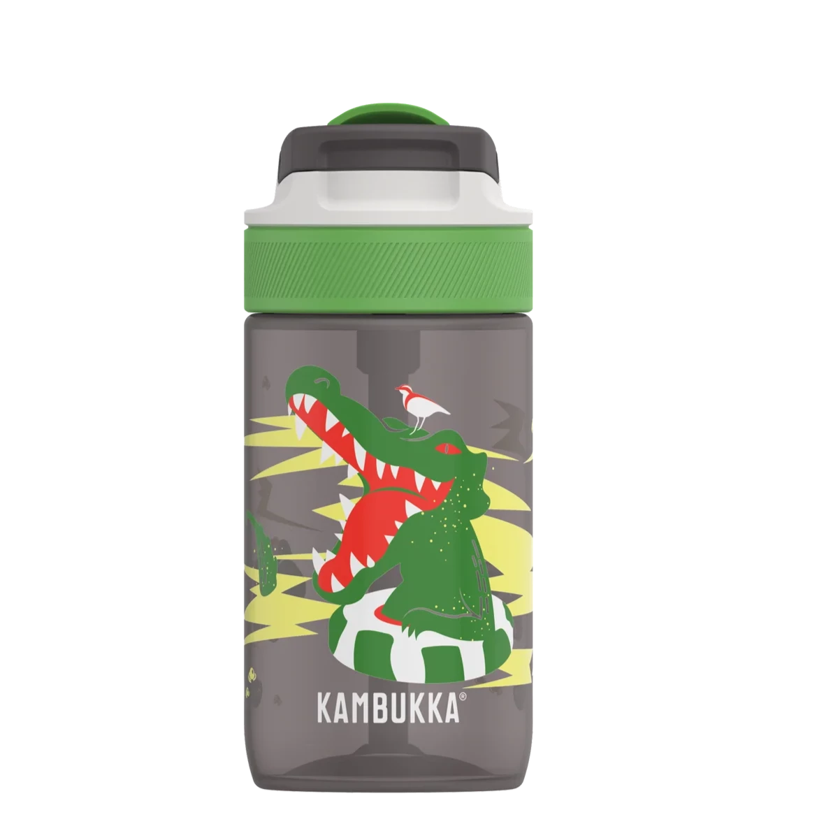 BPA free water bottle with Straw lid-Crocodile