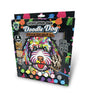 Doodle Dog wooden art craft kit packaging with colorful dog illustration and paint options.