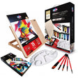 Zieler Easel and Acrylic Paint Gift Set - Paints, Brushes and A3 Pad