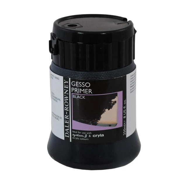 Daler Rowney Acrylic Gesso Primer 250ml - Black