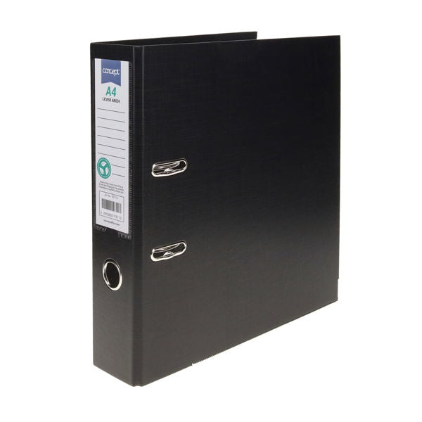 Concept A4 PP Lever Arch File - Black