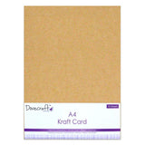 Dovecraft Premium A4 240gsm Card - Kraft (10 Pack)