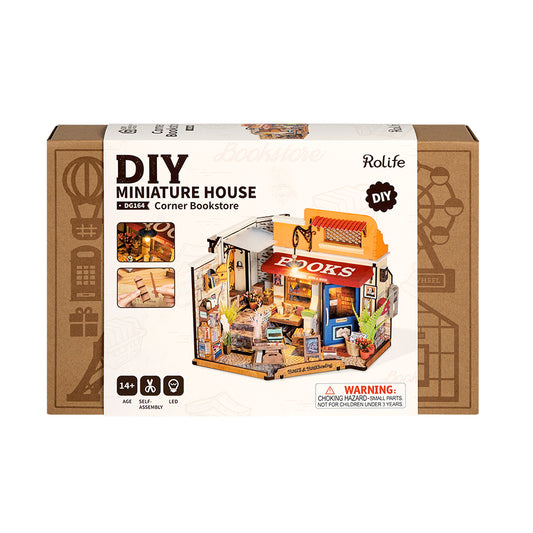 Rolife DIY Miniature House - Corner Bookstore