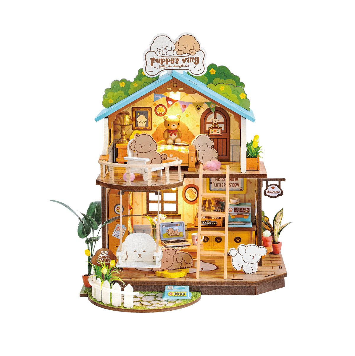 DIY Miniature House - Puppys Cozy Villa