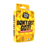 Yellow travel pack of 'Don't Get Got!' game on a white background