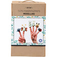 Boxed DIY kit for making cute finger puppets with illustrations on the front.