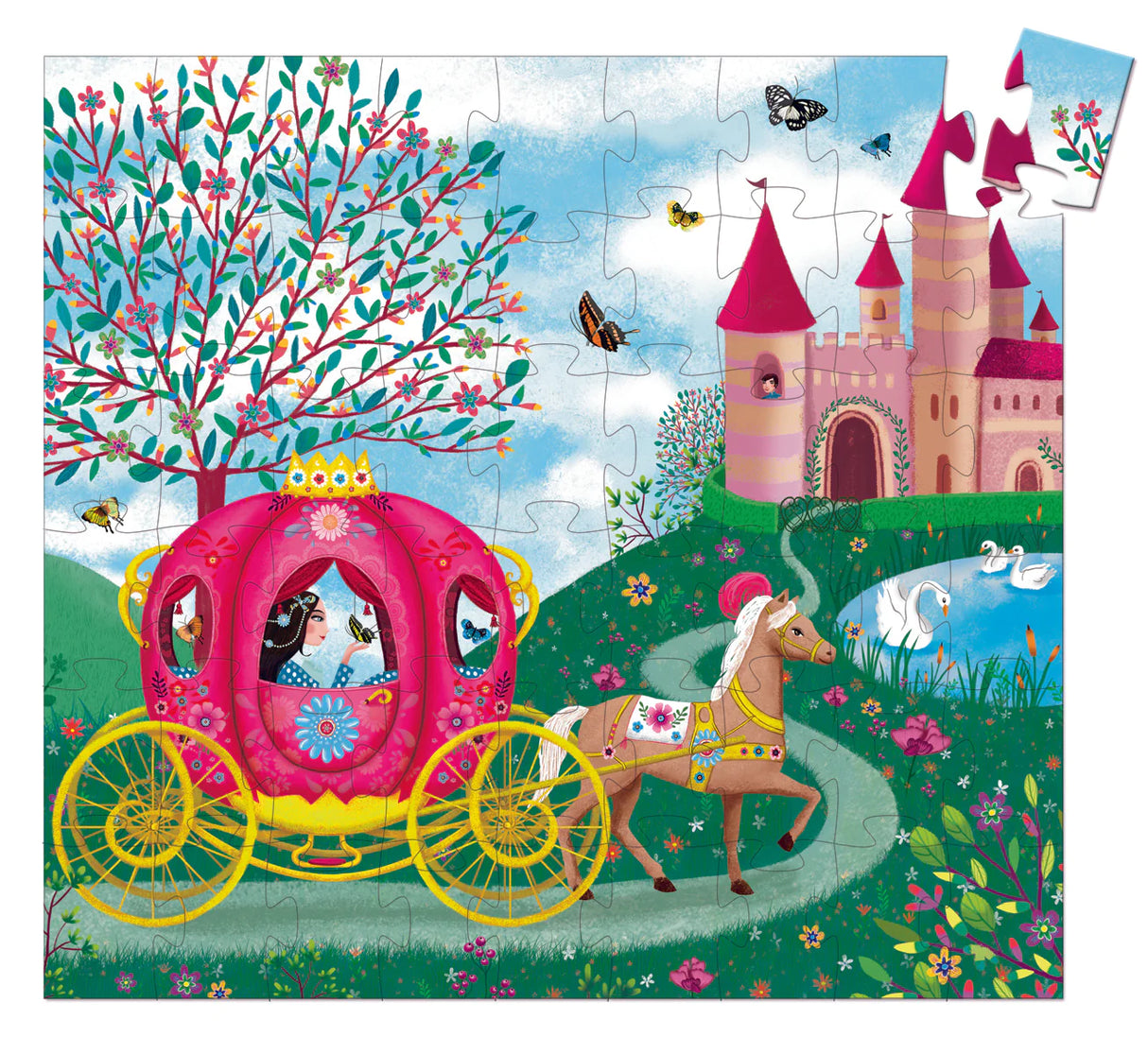 Djeco Elises Carriage Kids Jigsaw Puzzle 54 Pieces