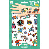 Djeco Temporary Tattoos - Heroes vs Villains