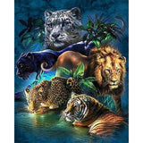 Diamond Art Kit 40x50cm - Animals Of The Jungle