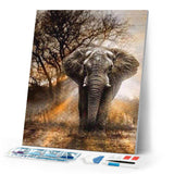 Diamond Art Kit 40x50cm - Elephant In The Savanna