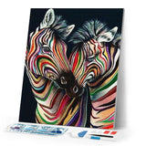 Diamond Art Kit 40x50cm - Couple ofZebras