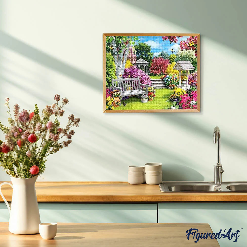 Diamond Art Kit 40x50cm - Garden