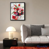 Diamond Art Kit 40x50cm - Roses Beautiful Flowers