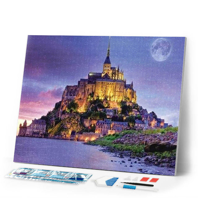 Diamond Art Kit 40x50cm - Mont Saint Michel