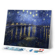 Diamond Art Kit 40x50cm - Van Gogh Starry Night Over The Rhone