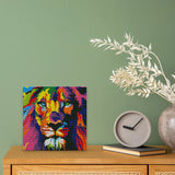Diamond Art Kit 25x25cm - Lion Pop Art