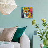 Diamond Art Kit 25x25cm - Leopard Abstract Pop Art