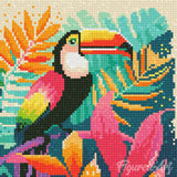 Diamond Art Kit Tropical Toucan 25x25cm