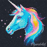Diamond Art Kit 25x25cm - Neon Unicorn