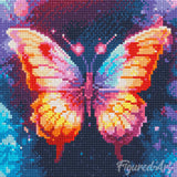 Diamond Art Kit 25x25cm - Sparkling Butterfly
