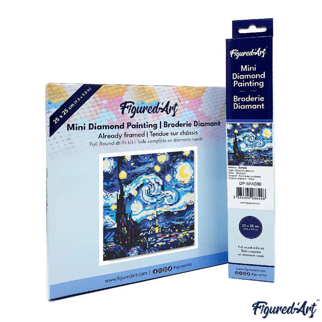 Diamond Art Kit 25x25cm - Vibrant Starry Night