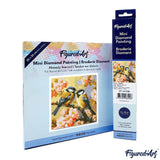 Diamond Art Kit 25x25cm - Pair Of Birds Amidst Blossoms