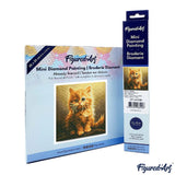 Diamond Art Kit Fluffy Orange Kitten 25X25Cm