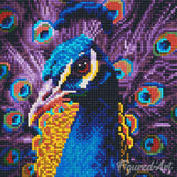 Diamond Art Kit 25x25cm -  Graceful Peacock
