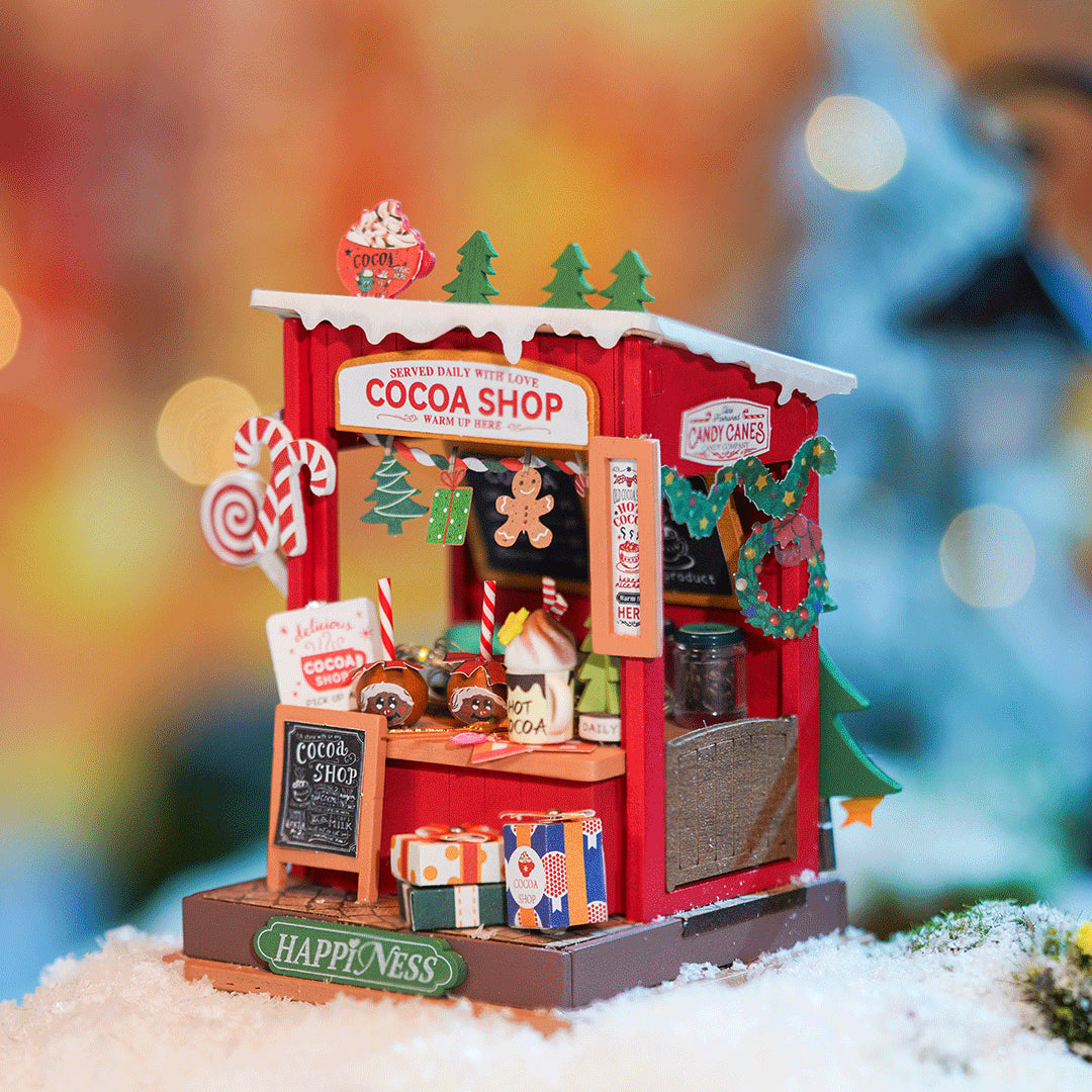 DIY Miniature Wooden Dollhouse- Cocoa Shop