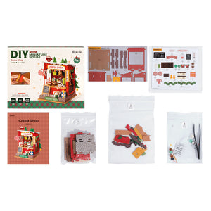 DIY Miniature Wooden Dollhouse- Cocoa Shop