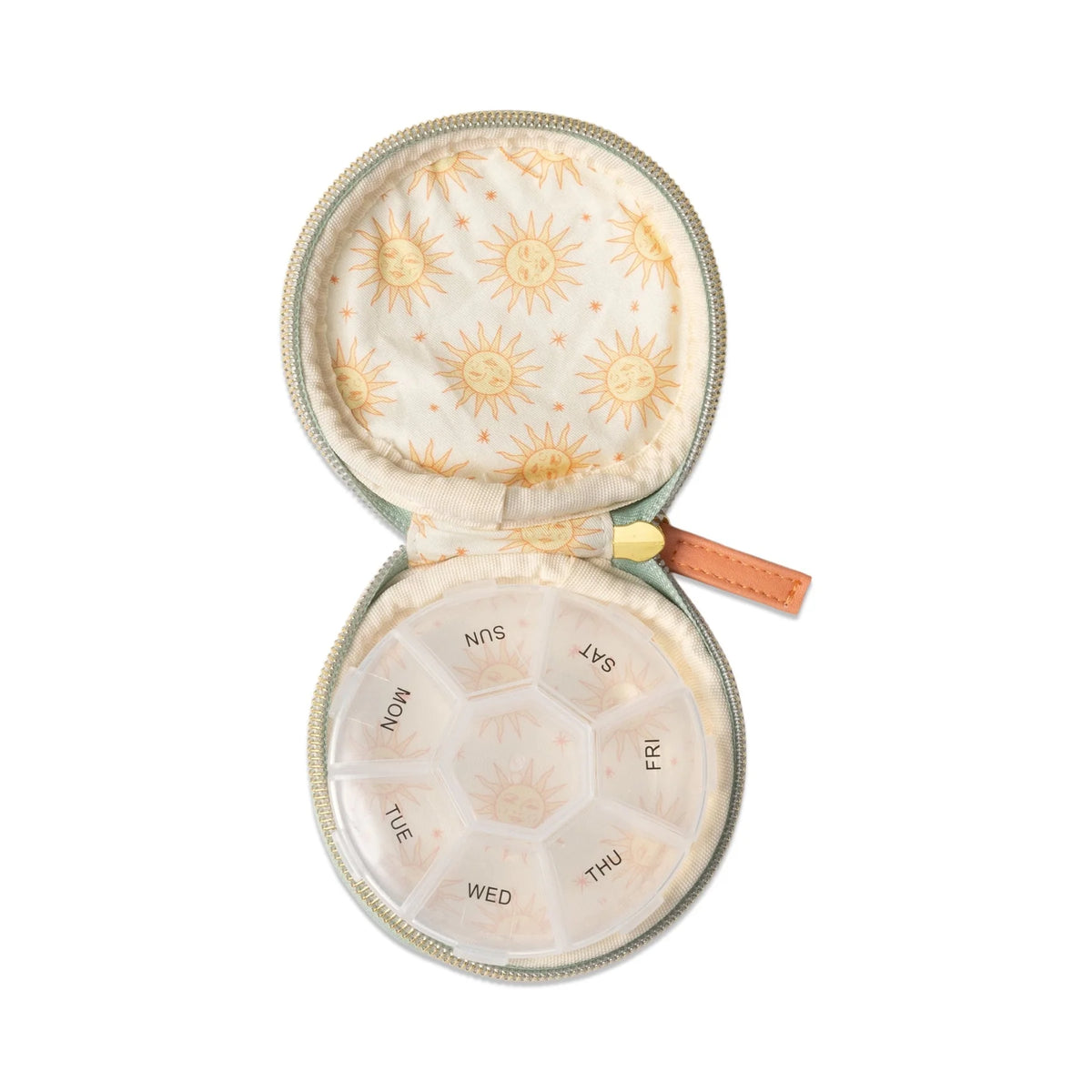 DesignWorks Vegan Leather Pill Case - Terracotta Sun