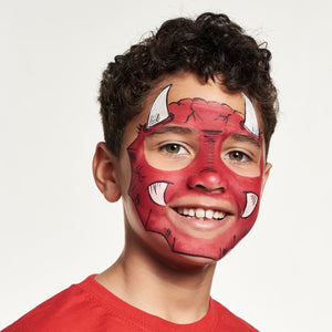 Step 3 - Devil Face Painting Guide