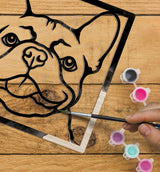 Splat Planet Wood Art Kit - French Bulldog